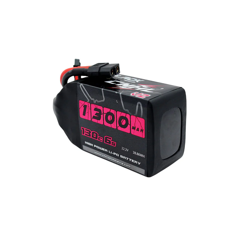 CNHL Black Series V2.0 1300mAh 22.2V 6S 130C LiPo Battery (XT60 Plug) - Image 3