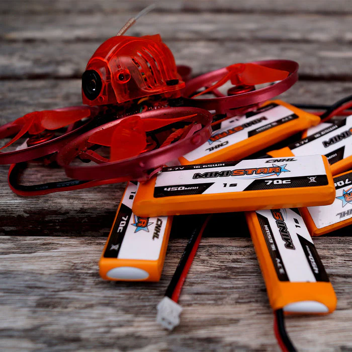 CNHL MiniStar Series 450mAh 3.8V 1S 70C HV LiPo Battery (PH2.0 Plug) 4 pack - Image 3