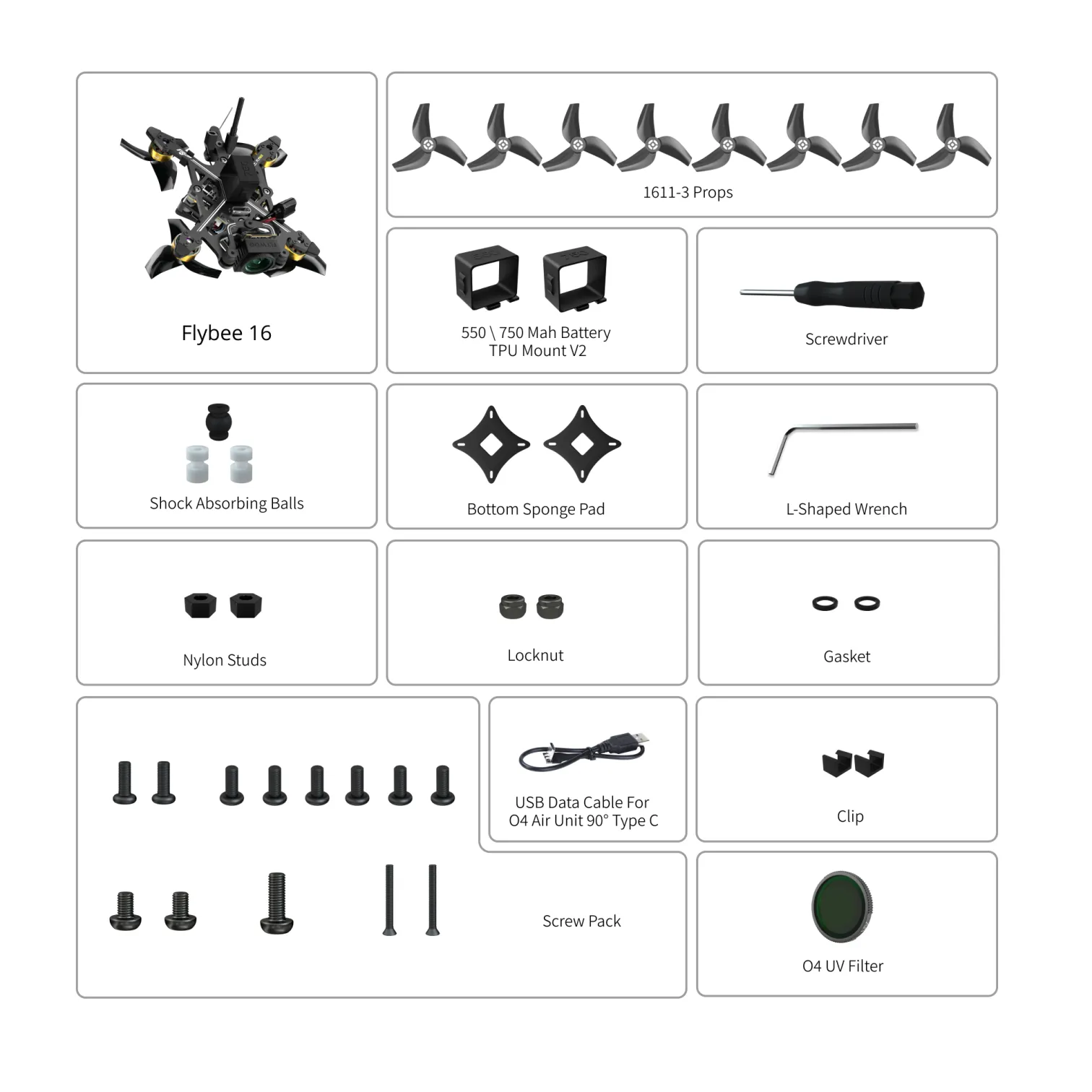 Flywoo FlyBee 16 HD O4 Ultralight FPV Drone ELRS RX (Digital FPV) - Image 6