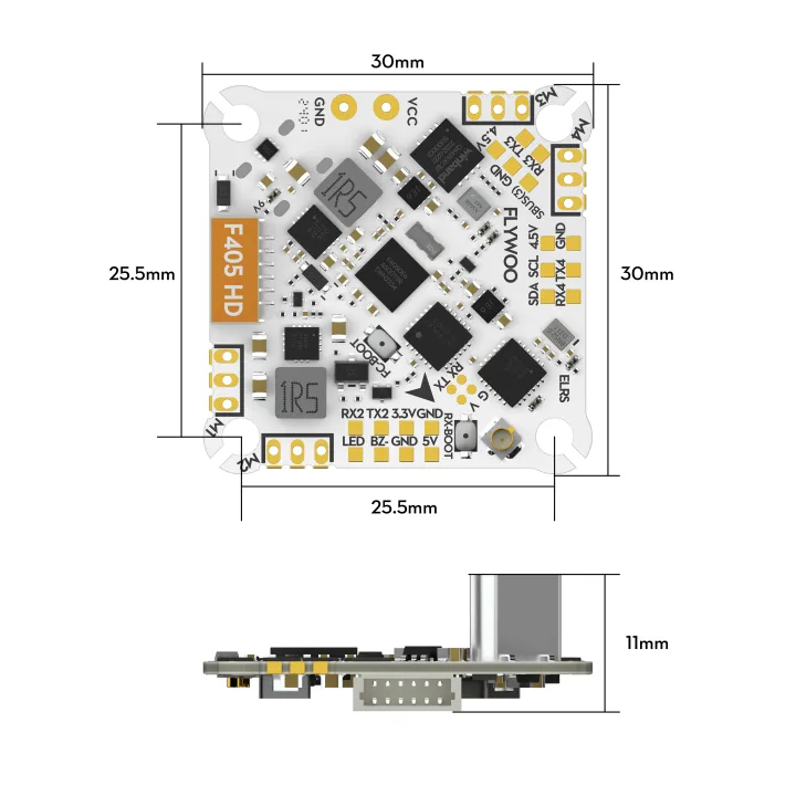 Flywoo GOKU F405 HD 1-2S 12A AIO ELRS V2 (42688) - Image 14