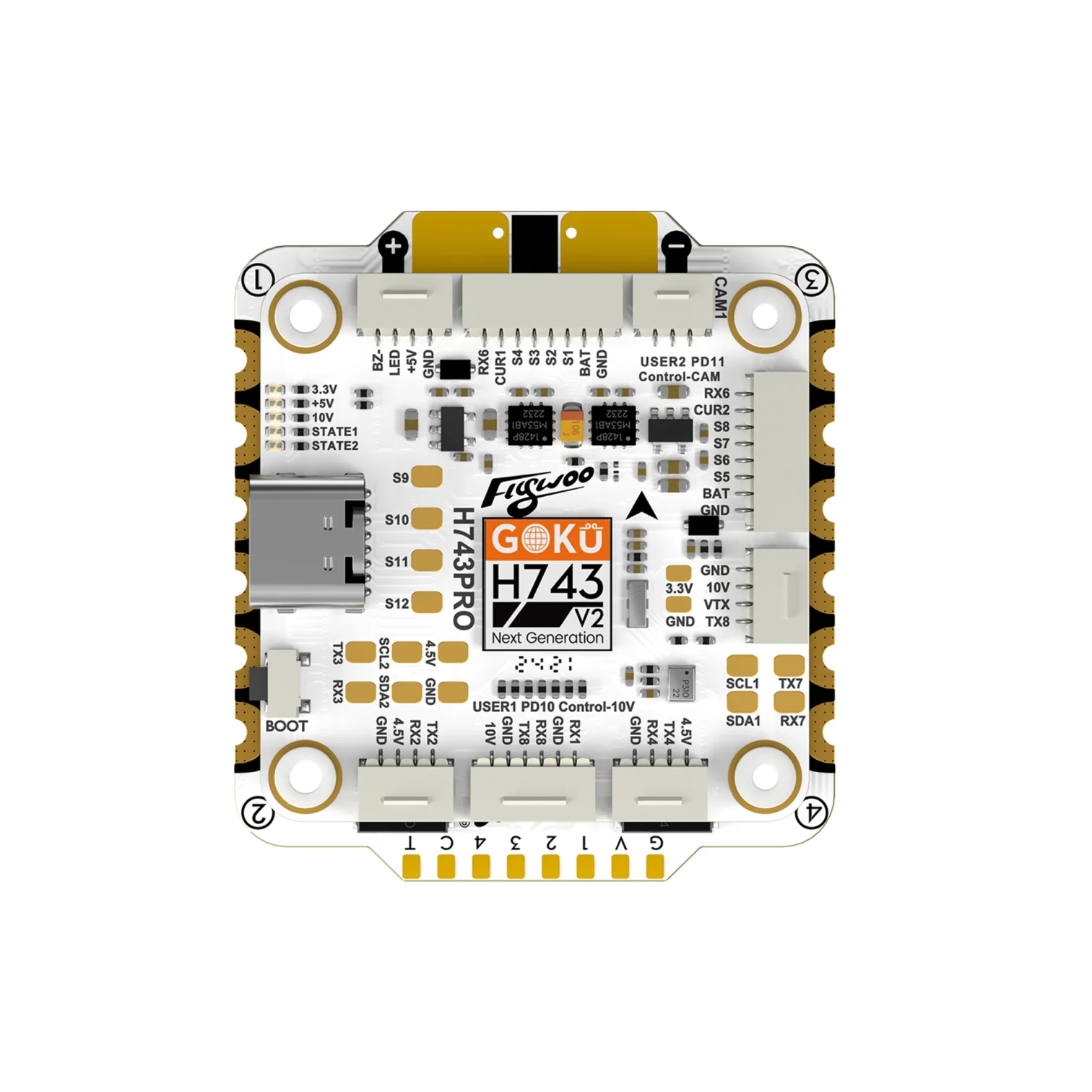 Flywoo GOKU H743 Pro 55A 32Bit 128K 30x30 Stack – Plug & Play for O4 / O4 Pro - Image 2