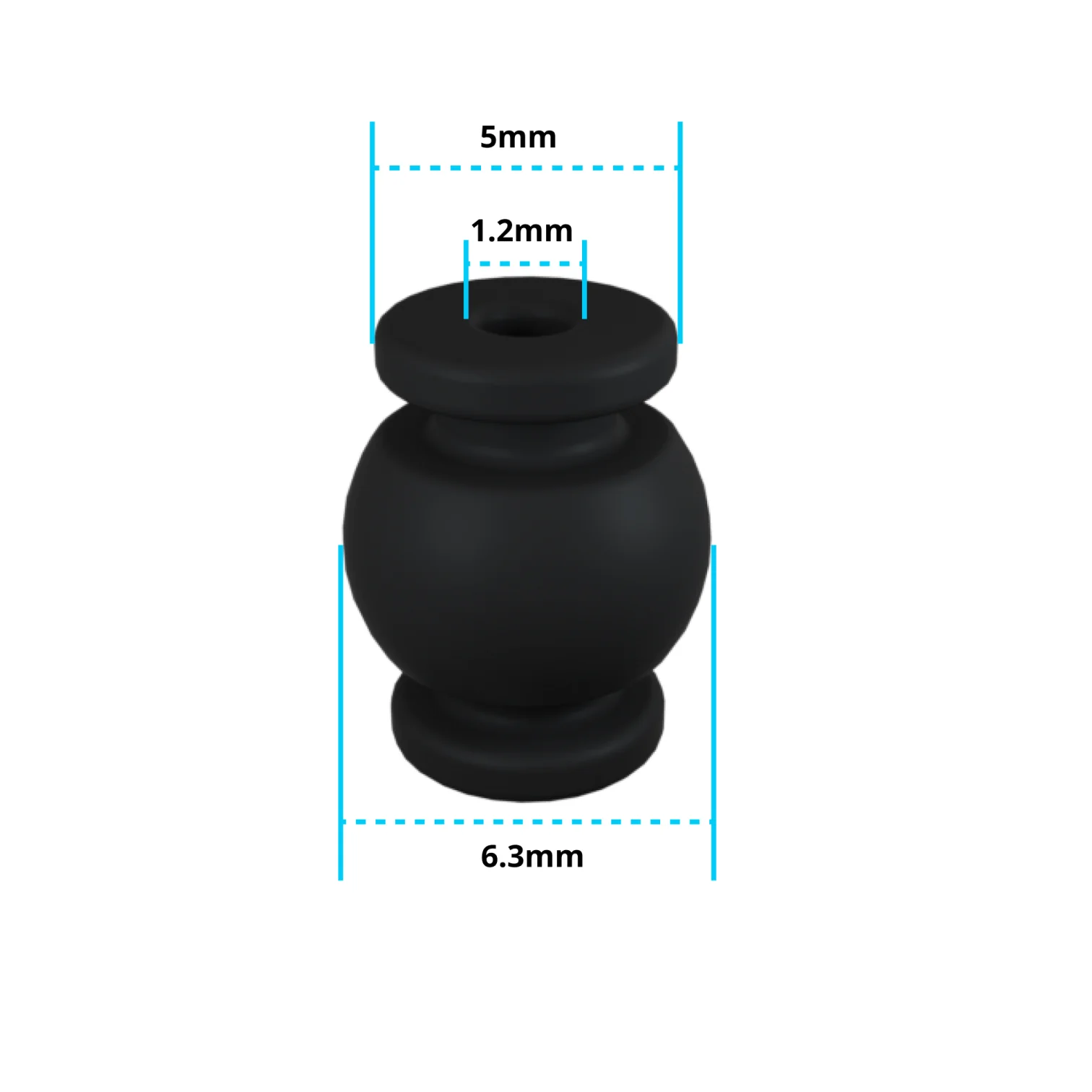 5PCS Flywoo O3\O4\O4PRO Air Unit Rubber Damping Balls - Image 3