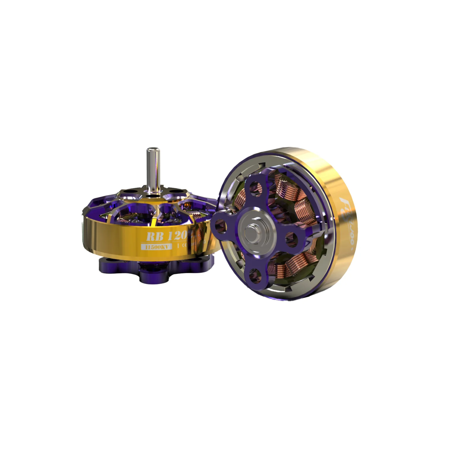 Flywoo ROBO 1202.5 11500KV FPV Motor – Gold/Purple (New Version) - Image 5