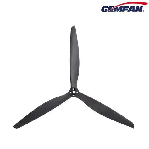 Gemfan 1308 Carbon Nylon 3-Blade Propeller – Black (13x8, 1 Pair)