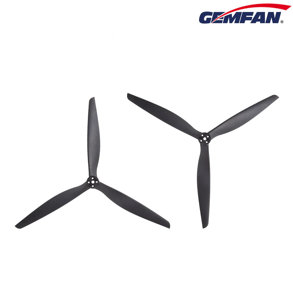 Gemfan 1310-3 3-Blade X-Class Propellers (Set of 2) – Black