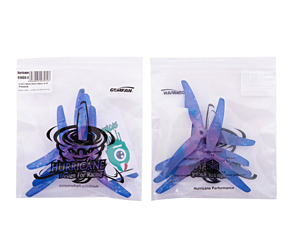 Gemfan 51433 Hurricane 3-Blade Props – Choose Color (2 Pairs) - Image 9