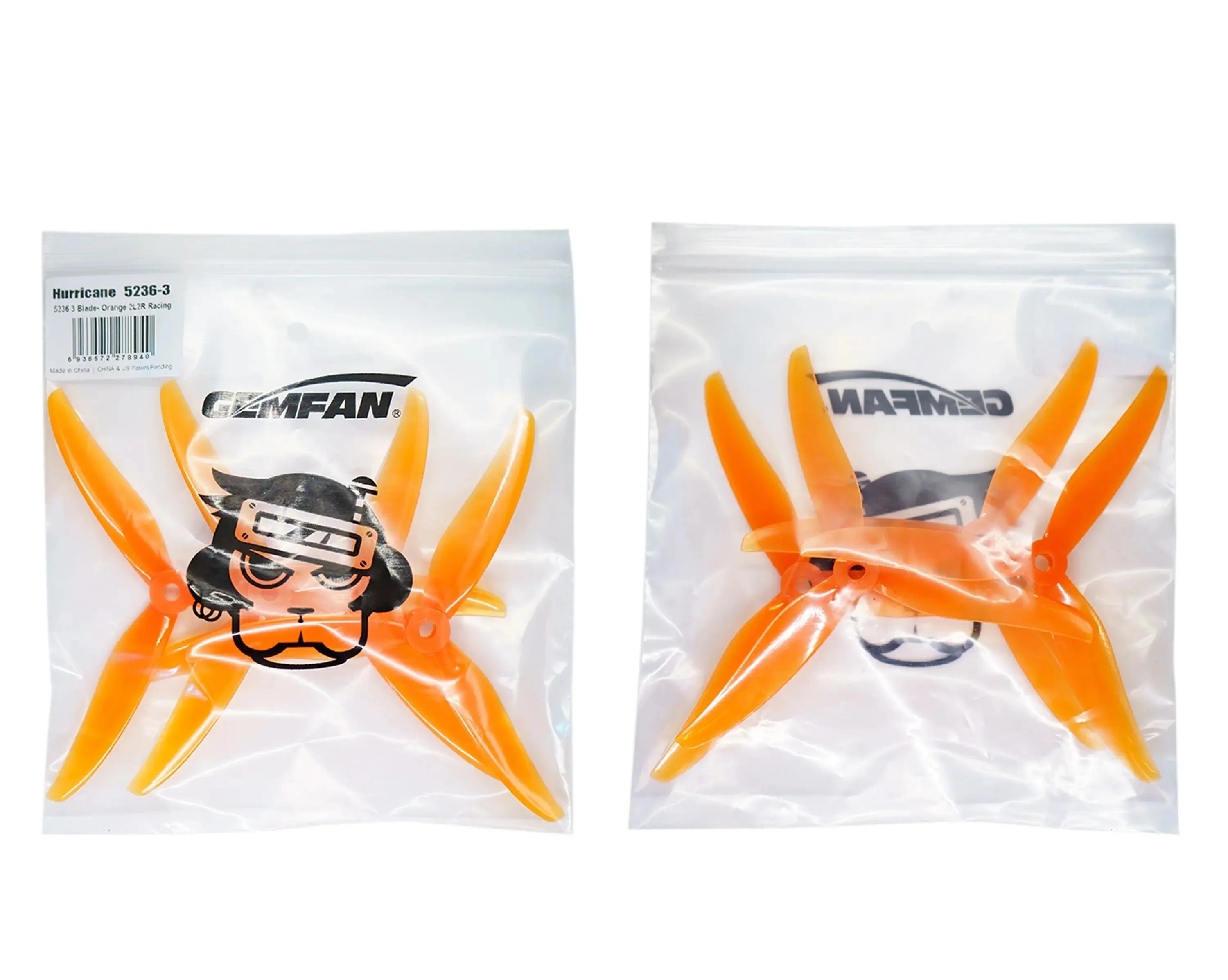Gemfan Freestyle 5226 3-Blade Propellers (Set of 4) – Orange - Image 2