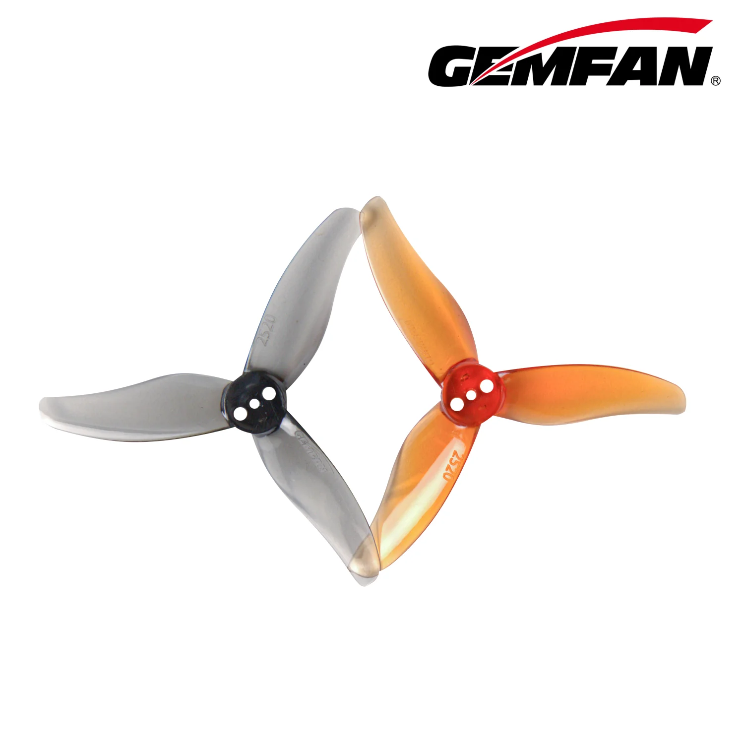Gemfan Hurricane 2520 3-Blade Props – Whisky (1.5mm Shaft, 4 Pairs) - Image 5