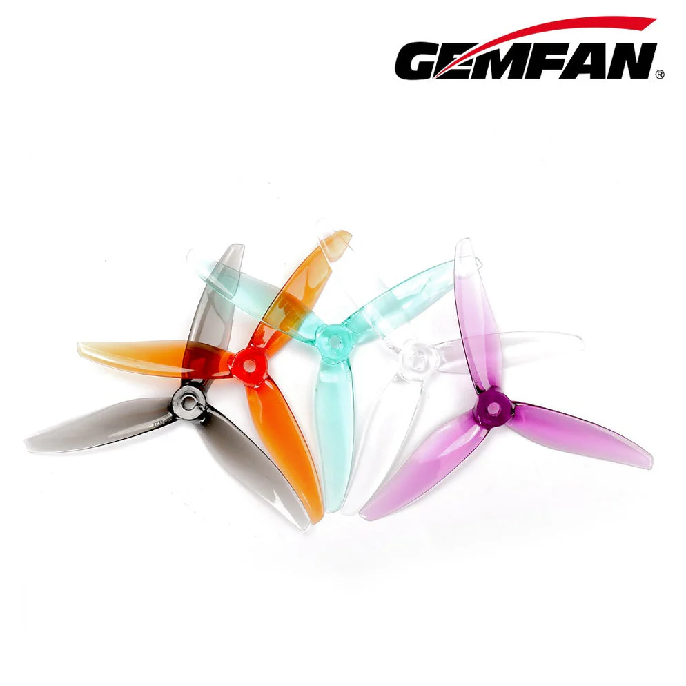 Gemfan Hurricane 5127 3-Blade Propeller – Clear Purple (2 Pairs) - Image 4
