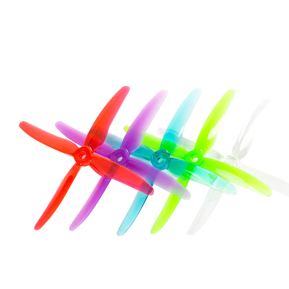 Gemfan Hurricane X 51455 4-Blade Propellers (Set of 4) – Clear Blue - Image 2